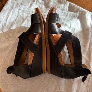 Miz Mooz Black Sandals Minimalist Design Comfortable